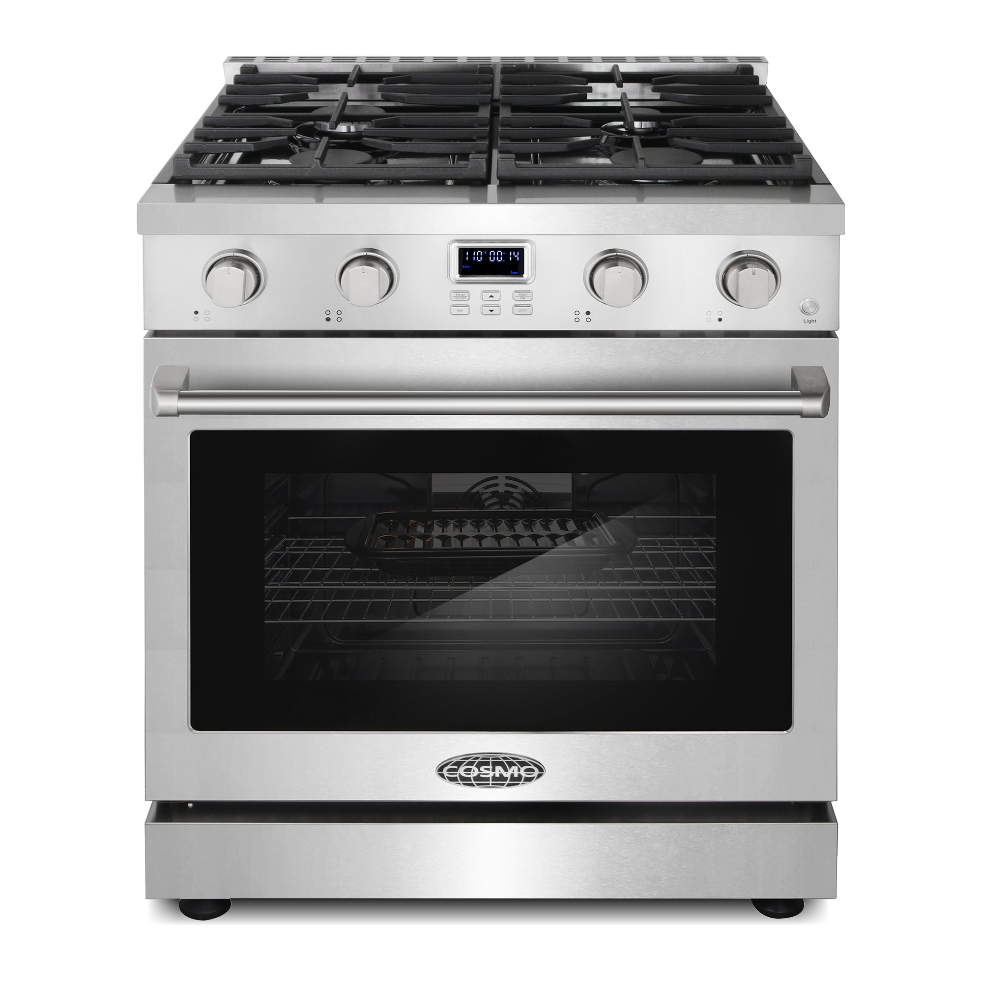 Cosmo 30 in. Lumin Collection 4.8 cu. ft. Gas Range with 4 Sealed